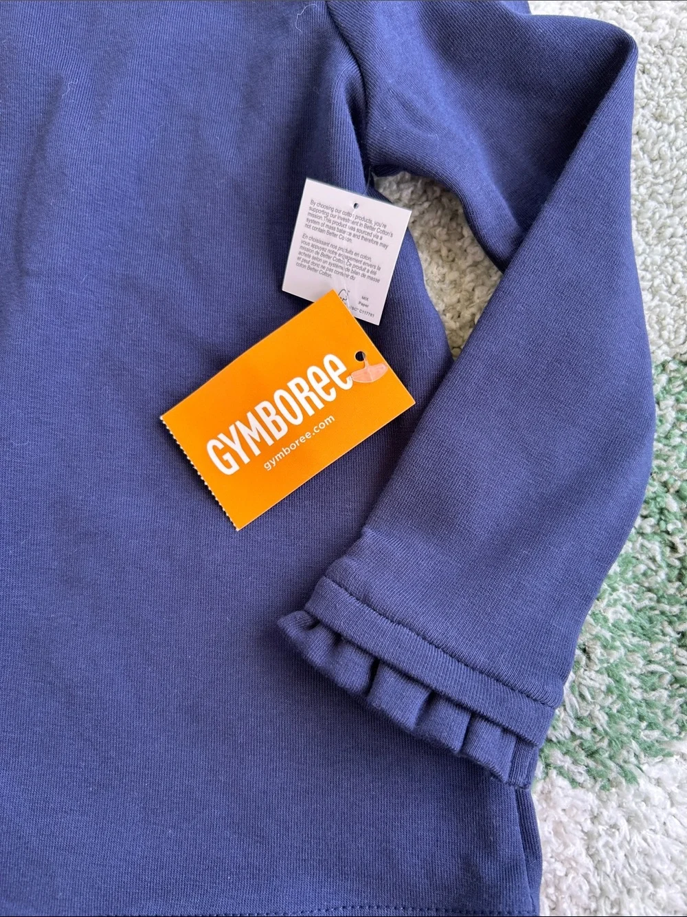 Gymboree Navy Long Sleeve Turtleneck with Shoulder Buttons